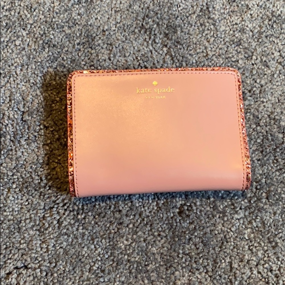 Mauve/pink sparkle Kate Spade wallet